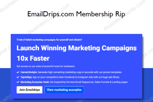 EmailDrips.com Membership Rip