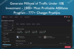 Generate Millions of Traffic Under 10$ Investment – 1500+ Most Profitable Affililates Program – 777+ Chatgpt Prompts