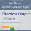 Effortless Output in Roam – Nat Eliason