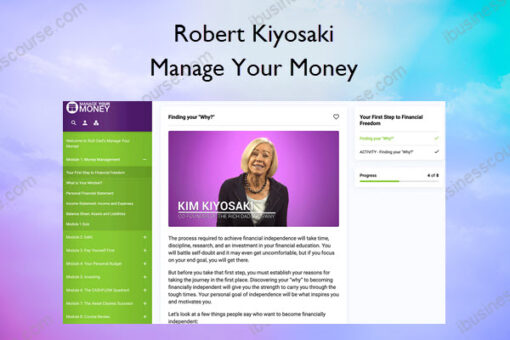 Manage Your Money – Robert Kiyosaki