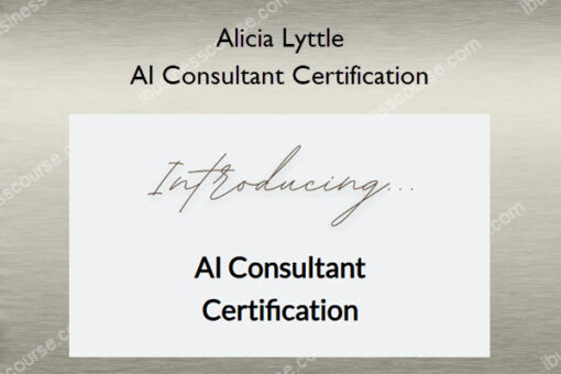 AI Consultant Certification – Alicia Lyttle