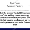Research Mastery – Rob Marsh