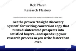 Research Mastery – Rob Marsh